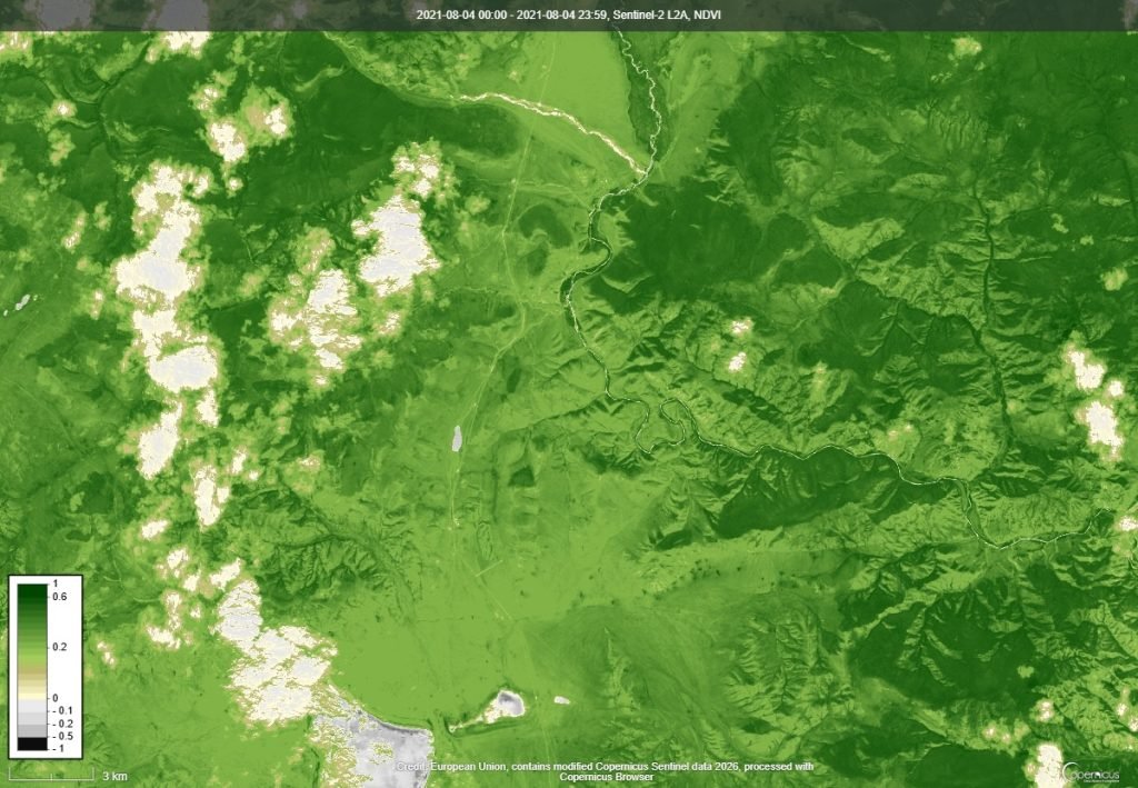 NDVI ургамлын индекс