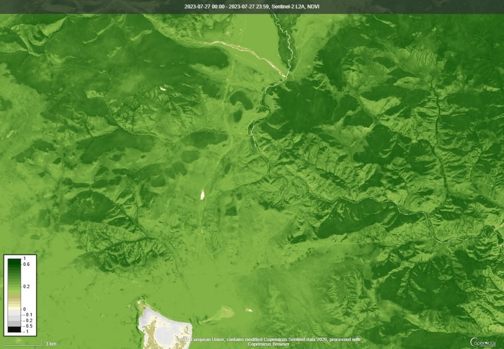 NDVI ургамлын индекс
