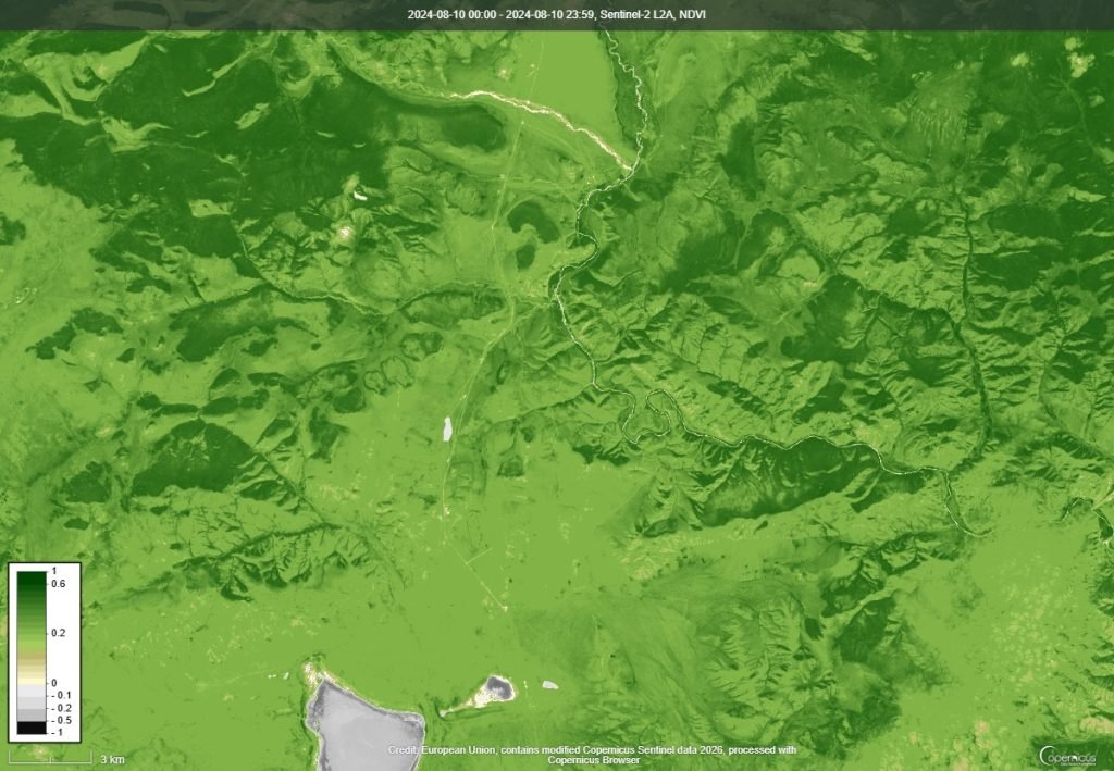 NDVI ургамлын индекс