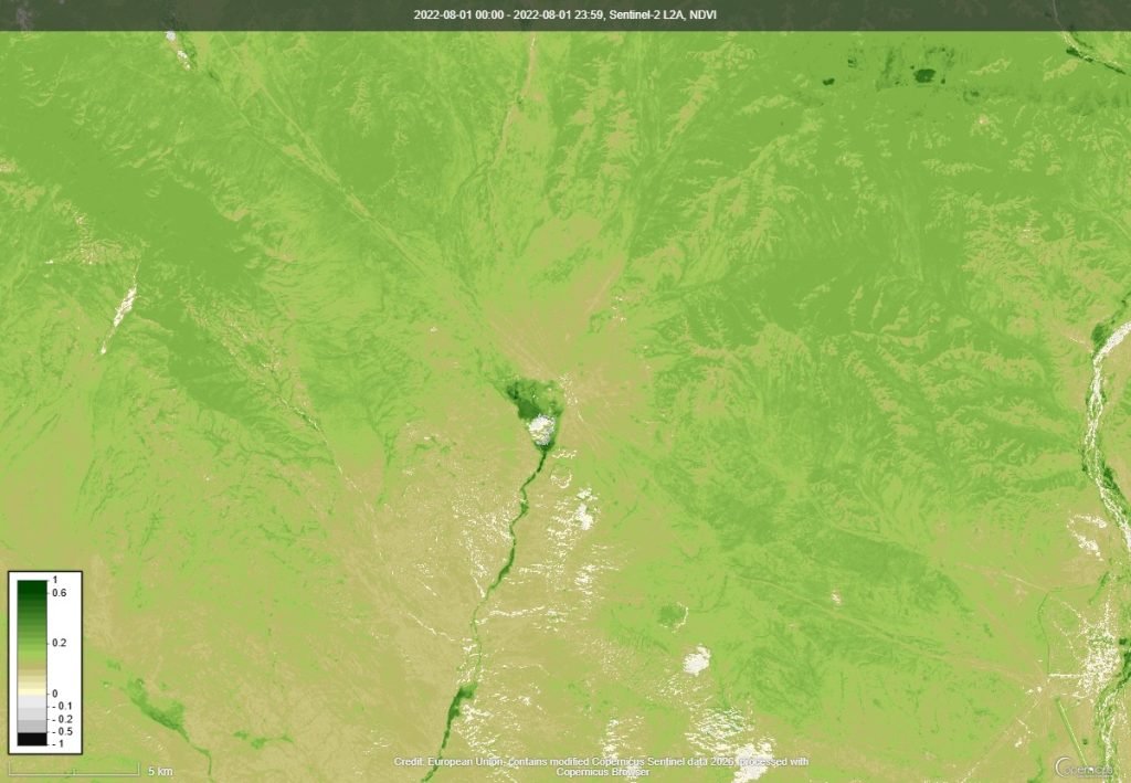 NDVI ургамлын индекс