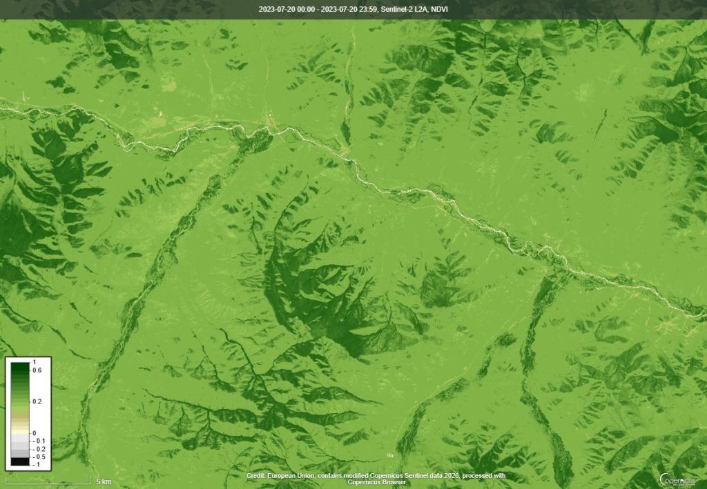 NDVI ургамлын индекс